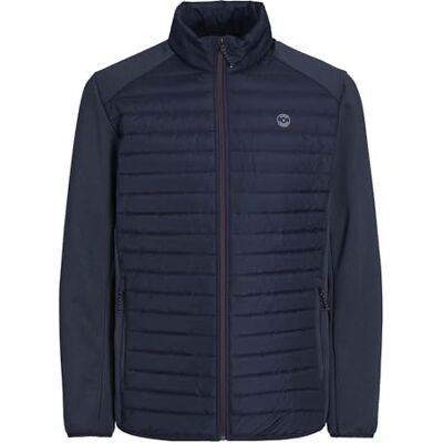 JACK & JONES Herren JJEMULTI Quilted Collar NOOS Steppjacke, Navy Blazer/Detail:Set-IN Sleeves, XS JACK & JONES Herren JJEMULTI Quilted Collar NOOS Steppjacke, Navy Blazer/Detail:Set-IN Sleeves, XS