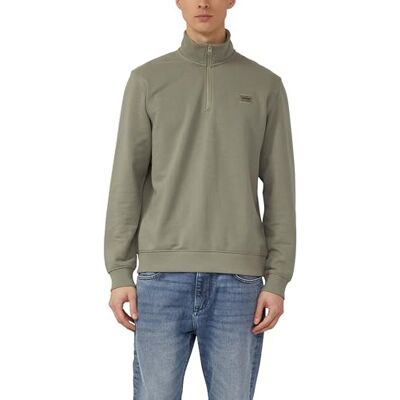 S. Oliver Sweatshirt mit Troyer-Kragen und Logo-Patch S. Oliver Sweatshirt mit Troyer-Kragen und Logo-Patch