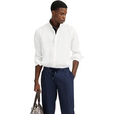 Bugatti Herren Hemd Stehkragen Mandarin Langarm Modern Fit Bugatti Herren Hemd Stehkragen Mandarin Langarm Modern Fit