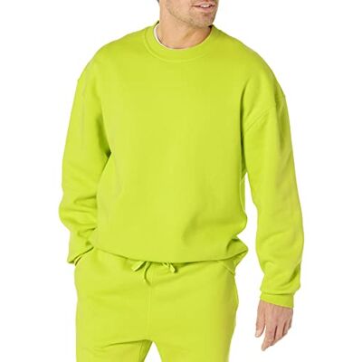 Amazon Herren Sweatshirt mit Rundhalsausschnitt und übergroßer Passform (erhältlich in Big & Tall), Lindgrün, XL Amazon Herren Sweatshirt mit Rundhalsausschnitt und übergroßer Passform (erhältlich in Big & Tall), Lindgrün, XL