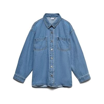 VERO MODA Vmjane Ls Oversize Denim Shirt VERO MODA Vmjane Ls Oversize Denim Shirt