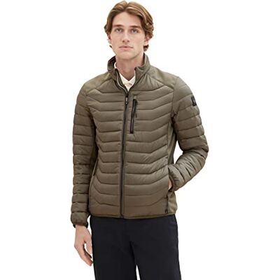 TOM TAILOR Herren Hybrid Steppjacke mit Stehkragen TOM TAILOR Herren Hybrid Steppjacke mit Stehkragen