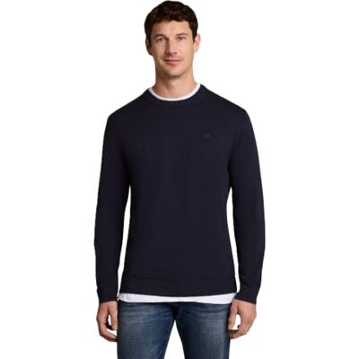 TOM TAILOR Herren Basic Strickpullover mit Rundhalsausschnitt TOM TAILOR Herren Basic Strickpullover mit Rundhalsausschnitt