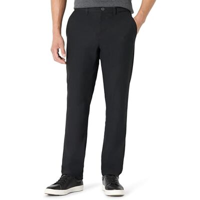 Amazon Herren Knitterresistente Stretch-Hose, Schwarz, 29W / 30L Amazon Herren Knitterresistente Stretch-Hose, Schwarz, 29W / 30L