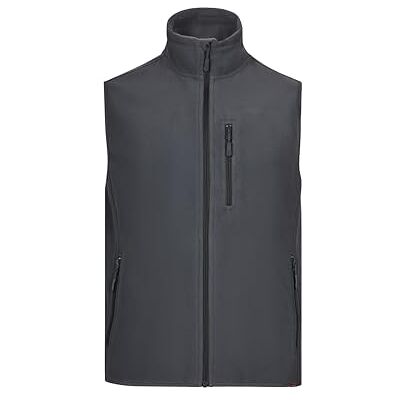 VELILLA Unisex Fleece Weste, Grau, XXL EU VELILLA Unisex Fleece Weste, Grau, XXL EU