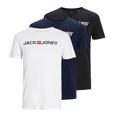 JACK & JONES Jjecorp Logo Tee Ss Crew Neck 3Pkmp Noos JACK & JONES Jjecorp Logo Tee Ss Crew Neck 3Pkmp Noos