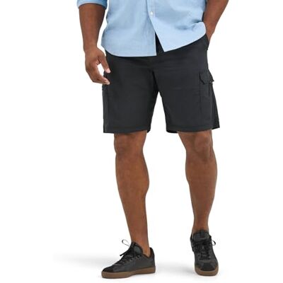 Lee Extreme Motion Crossroad Cargo-Shorts für große und kräftige Herren, Schwarz, 48 Big Lee Extreme Motion Crossroad Cargo-Shorts für große und kräftige Herren, Schwarz, 48 Big