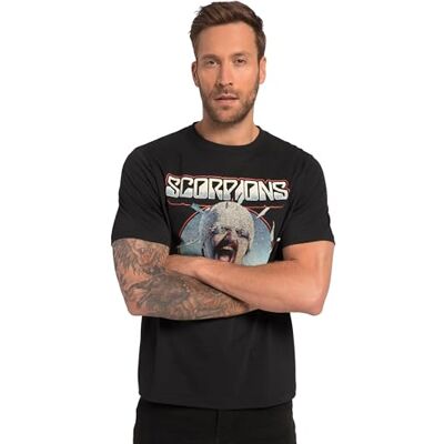 JP 1880 , Herren, Große Größen, T-Shirt, Bandshirt, Scorpions, Halbarm JP 1880 , Herren, Große Größen, T-Shirt, Bandshirt, Scorpions, Halbarm