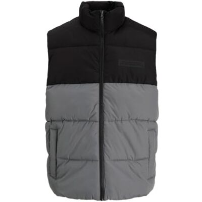 Dortmund Borussia BVB Essentials Weste, Gr, S, Schwarz-Grau, Recyceltes Polyester Dortmund Borussia BVB Essentials Weste, Gr, S, Schwarz-Grau, Recyceltes Polyester
