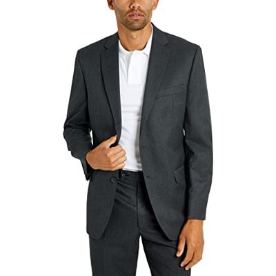 Van Heusen Herren Regular Fit Anzug Separates (Jacke, Hose, Weste) Business-Anzughosen-Sets, Mittelgrau, 40W / 30L Van Heusen Herren Regular Fit Anzug Separates (Jacke, Hose, Weste) Business-Anzughosen-Sets, Mittelgrau, 40W / 30L