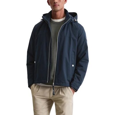 Marc O' Polo Marc OߴPolo Herren Blouson mit Kapuze wasserabweisend, Blau (Dark Navy), M Marc O' Polo Marc OߴPolo Herren Blouson mit Kapuze wasserabweisend, Blau (Dark Navy), M