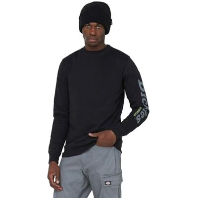 Dickies , Herren, Okemo-Grafik-Sweatshirt (BCI), Schwarz, L Dickies , Herren, Okemo-Grafik-Sweatshirt (BCI), Schwarz, L