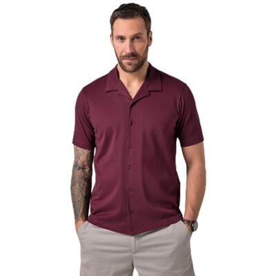 JP 1880 Herren große Größen Übergrößen Menswear L-8XL JP1880 Jerseyhemd, Halbarm, Cuba-Kragen, Cuba Fit, bis 8 XL JP 1880 Herren große Größen Übergrößen Menswear L-8XL JP1880 Jerseyhemd, Halbarm, Cuba-Kragen, Cuba Fit, bis 8 XL