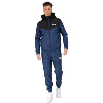 BENLEE Herren Trainingsanzug mit Kapuze normale Passform MANTEO, Navy/Black/White, XL BENLEE Herren Trainingsanzug mit Kapuze normale Passform MANTEO, Navy/Black/White, XL