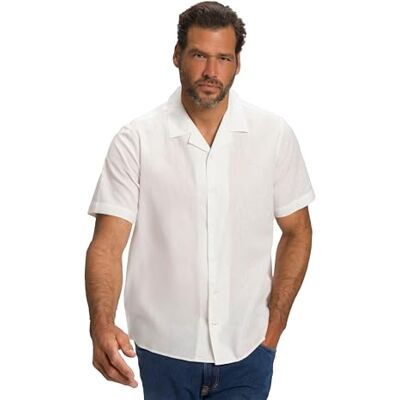 JP 1880 , Herren, Große Größen, Leinenmixhemd, Halbarm, Kubakragen, Modern Fit JP 1880 , Herren, Große Größen, Leinenmixhemd, Halbarm, Kubakragen, Modern Fit