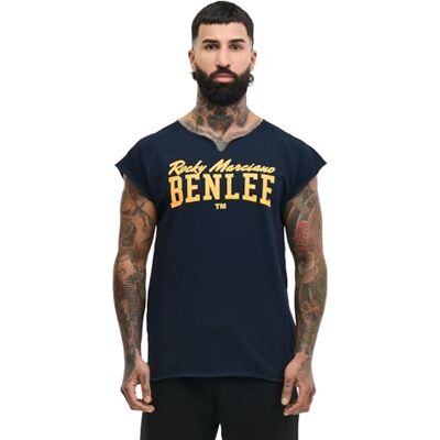 BENLEE Herren T-Shirt Normale Passform Edwards, Dark Navy/Yellow, M BENLEE Herren T-Shirt Normale Passform Edwards, Dark Navy/Yellow, M