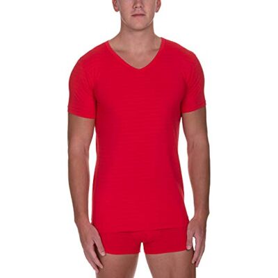 bruno banani Herren V-Shirt Check Line 2.0 Unterhemd, per Pack Rot (Rot Karo 1070), Small (Herstellergröße: S) bruno banani Herren V-Shirt Check Line 2.0 Unterhemd, per Pack Rot (Rot Karo 1070), Small (Herstellergröße: S)