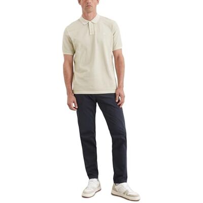 Marc O' Polo Herren Kurzarm-Poloshirt aus Bio-Baumwolle Regular Fit, Beige (Gray Silk), S Marc O' Polo Herren Kurzarm-Poloshirt aus Bio-Baumwolle Regular Fit, Beige (Gray Silk), S