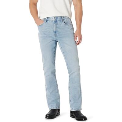 Amazon Herren Jeans mit Geringem Stretchanteil, Schmal Geschnitten, Bootcut, Hell-getöntes Eis, 30W / 30L Amazon Herren Jeans mit Geringem Stretchanteil, Schmal Geschnitten, Bootcut, Hell-getöntes Eis, 30W / 30L