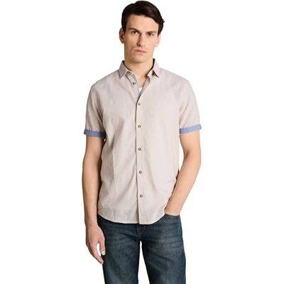 TOM TAILOR Baumwollhemd mit Leinen TOM TAILOR Baumwollhemd mit Leinen