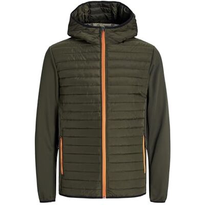JACK & JONES Herren JjemGewatteerde Noos Jacke 12182242,Rosin/Detail:Set-in Sleeves and Marmelade Contrast,S JACK & JONES Herren JjemGewatteerde Noos Jacke 12182242,Rosin/Detail:Set-in Sleeves and Marmelade Contrast,S