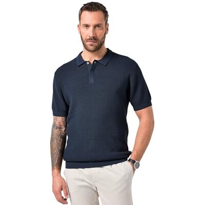 JP 1880 Herren große Größen Übergrößen Menswear L-8XL Strick-Poloshirt FLEXNAMIC®, Halbarm Navy blau 4XL 846214130-4XL JP 1880 Herren große Größen Übergrößen Menswear L-8XL Strick-Poloshirt FLEXNAMIC®, Halbarm Navy blau 4XL 846214130-4XL