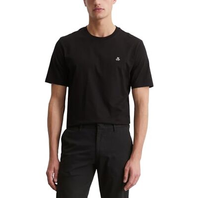 Marc O' Polo Herren 2-er Pack T-Shirts aus Bio-Baumwolle Basics, Mehrfarbig (2er Pack/Schwarz+Grün), S Marc O' Polo Herren 2-er Pack T-Shirts aus Bio-Baumwolle Basics, Mehrfarbig (2er Pack/Schwarz+Grün), S