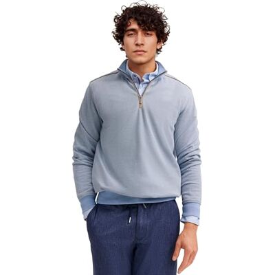Bugatti Herren Sweat-Troyer Modern Fit mit Stehkragen und Zipper Bugatti Herren Sweat-Troyer Modern Fit mit Stehkragen und Zipper