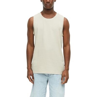 S. Oliver Herren T-Shirt – Regular Fit, Jacquard-Struktur, ärmellos, Crew Neck S. Oliver Herren T-Shirt – Regular Fit, Jacquard-Struktur, ärmellos, Crew Neck
