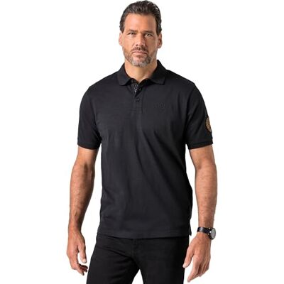 JP 1880 Herren große Größen Übergrößen Menswear L-8XL Poloshirt, Halbarm, Flammjersey, Badge schwarz 4XL 845155100-4XL JP 1880 Herren große Größen Übergrößen Menswear L-8XL Poloshirt, Halbarm, Flammjersey, Badge schwarz 4XL 845155100-4XL