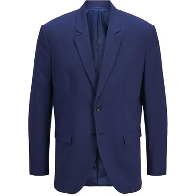 JACK & JONES JACK&JONES Herren JPRBUSHWICK Harry Blazer REG NOOS Anzugjacke, Medieval Blue/Fit:Regular FIT, 52 JACK & JONES JACK&JONES Herren JPRBUSHWICK Harry Blazer REG NOOS Anzugjacke, Medieval Blue/Fit:Regular FIT, 52