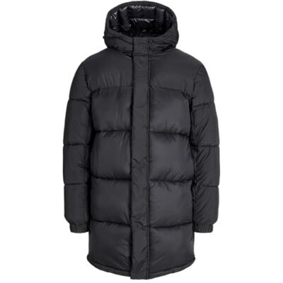 JACK & JONES Herren Jcounion Long Puffer Jacket Sn, Black, x_l JACK & JONES Herren Jcounion Long Puffer Jacket Sn, Black, x_l