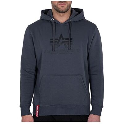 Alpha Basic Hoody Kapuzensweat für Herren Greyblack/Black Alpha Basic Hoody Kapuzensweat für Herren Greyblack/Black