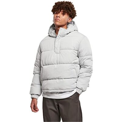 Urban Classics Herren Jacke Hooded Cropped Pull Over Jacket lightasphalt M Urban Classics Herren Jacke Hooded Cropped Pull Over Jacket lightasphalt M
