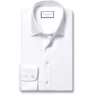 Charles Tyrwhitt White non-iron twill slim fit shirt Charles Tyrwhitt White non-iron twill slim fit shirt