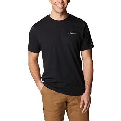 Columbia T-Shirt für Herren, Thistletown Hills, Kurzarm, Schwarz, 4X Hoch Columbia T-Shirt für Herren, Thistletown Hills, Kurzarm, Schwarz, 4X Hoch