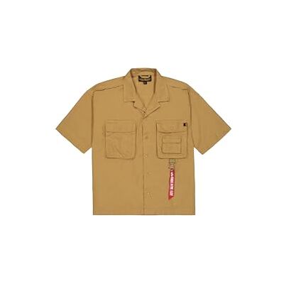 Alpha Herren Aloha Safari Hemd, Khaki, M Alpha Herren Aloha Safari Hemd, Khaki, M