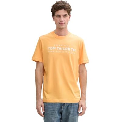 TOM TAILOR Piqué Poloshirt mit Stretch, Peachy orange White Two Tone, XL TOM TAILOR Piqué Poloshirt mit Stretch, Peachy orange White Two Tone, XL