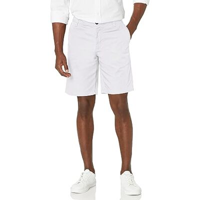 Armani Exchange Men's Solid Stretch Twill Casual Shorts, White, 50 Armani Exchange Men's Solid Stretch Twill Casual Shorts, White, 50