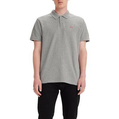 Levi's Herren Housemark Polo T-Shirt, Medium Grey Heather, M EU Levi's Herren Housemark Polo T-Shirt, Medium Grey Heather, M EU