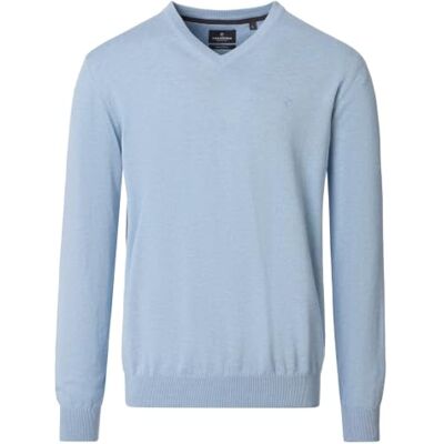 CASAMODA Herren Pullover mit V-Ausschnitt unifarben Elastischer Bund CASAMODA Herren Pullover mit V-Ausschnitt unifarben Elastischer Bund