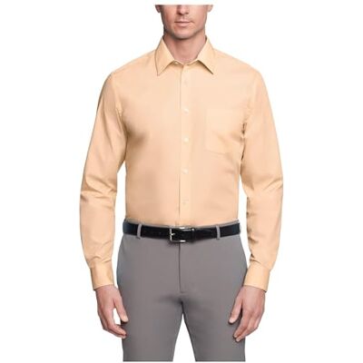 Van Heusen Herren Regular Fit Popeline Solid Klassisches Hemd, Scallop, 16 Neck / 34-35 Sleeve Van Heusen Herren Regular Fit Popeline Solid Klassisches Hemd, Scallop, 16 Neck / 34-35 Sleeve