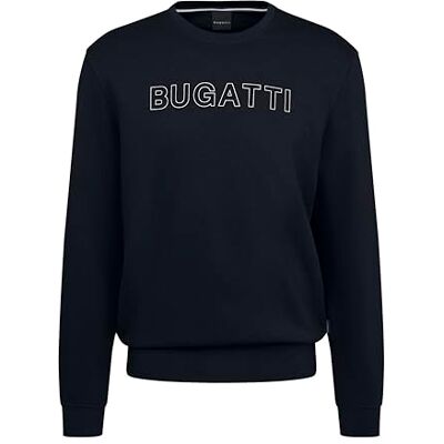 Bugatti Herren Sweatshirt mit Logo Pullover Rundhals Baumwolle Bugatti Herren Sweatshirt mit Logo Pullover Rundhals Baumwolle