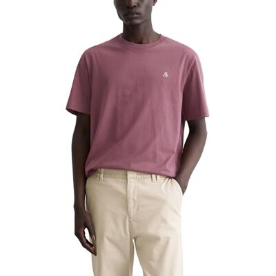 Marc O' Polo Herren T-Shirt aus Bio-Baumwolle Basic, Lila (Soft Mauve), XS Marc O' Polo Herren T-Shirt aus Bio-Baumwolle Basic, Lila (Soft Mauve), XS