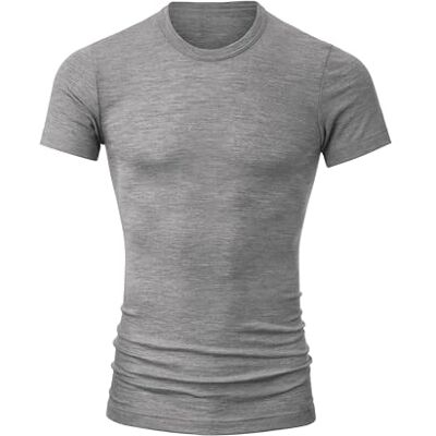 CALIDA Wool & Silk Langarmshirt Herren Platin melé 56 CALIDA Wool & Silk Langarmshirt Herren Platin melé 56