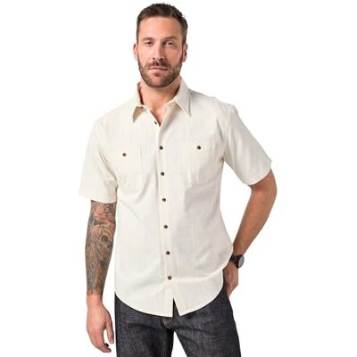 JP 1880 Herren große Größen Übergrößen Menswear L-8XL Hemd, Halbarm, Struktur, Kentkragen, Modern Fit Offwhite 4XL 846035200-4XL JP 1880 Herren große Größen Übergrößen Menswear L-8XL Hemd, Halbarm, Struktur, Kentkragen, Modern Fit Offwhite 4XL 846035200-4XL