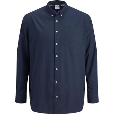 JACK & JONES Herren Jprbrook Oxford L/S Noos Shirt, Navy Blazer, M EU JACK & JONES Herren Jprbrook Oxford L/S Noos Shirt, Navy Blazer, M EU