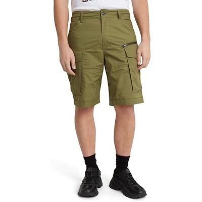G-STAR RAW Herren Rovic Zip Relaxed Shorts, Grün (Smoke Olive D08566-D308-B212), 28 G-STAR RAW Herren Rovic Zip Relaxed Shorts, Grün (Smoke Olive D08566-D308-B212), 28