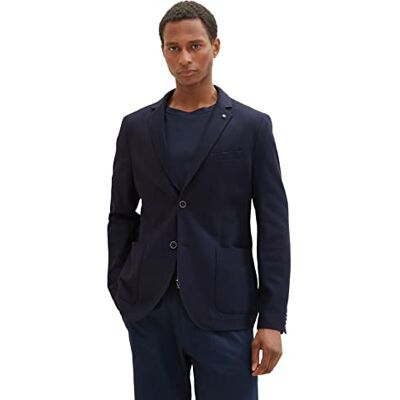 TOM TAILOR Herren 1038546 Sakko, 10668 Sky Captain Blue, 46 TOM TAILOR Herren 1038546 Sakko, 10668 Sky Captain Blue, 46