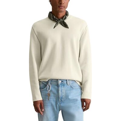 Marc O' Polo Marc OߴPolo Denim Herren Pullover mit Stretch-Anteil Regular Fit, Weiß (White Blush), XXL Marc O' Polo Marc OߴPolo Denim Herren Pullover mit Stretch-Anteil Regular Fit, Weiß (White Blush), XXL